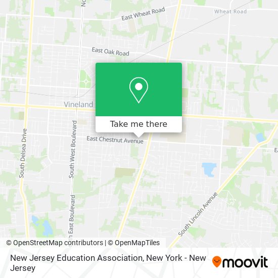 Mapa de New Jersey Education Association