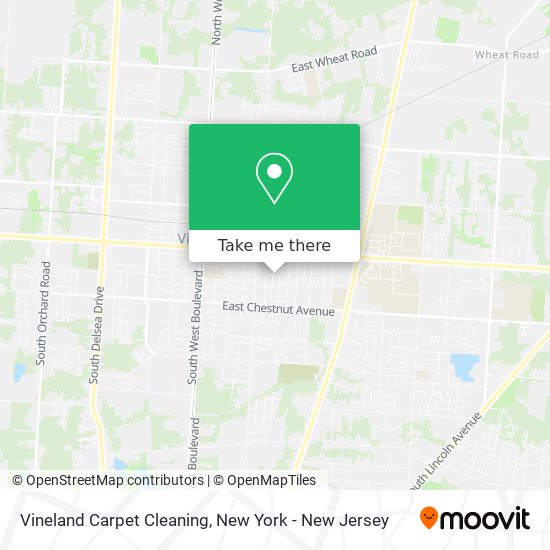 Vineland Carpet Cleaning map