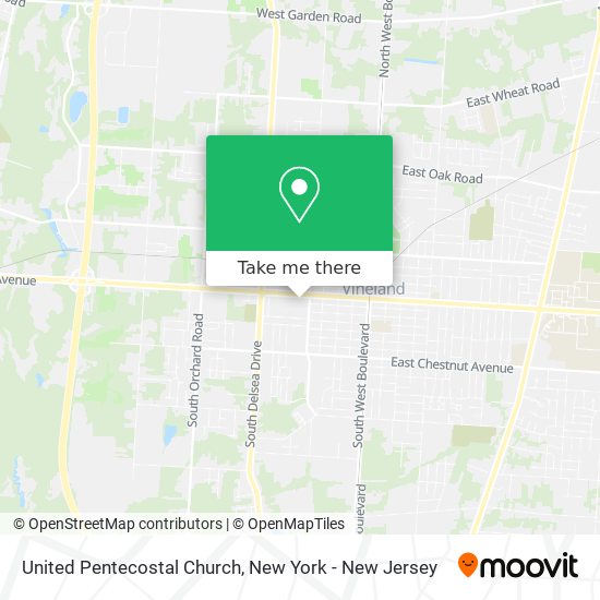 Mapa de United Pentecostal Church