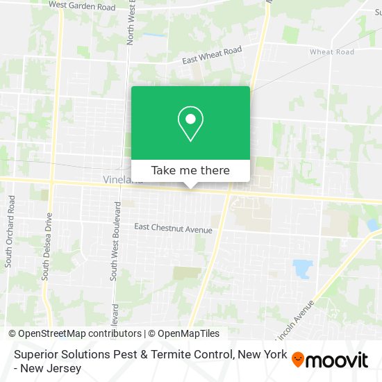 Superior Solutions Pest & Termite Control map