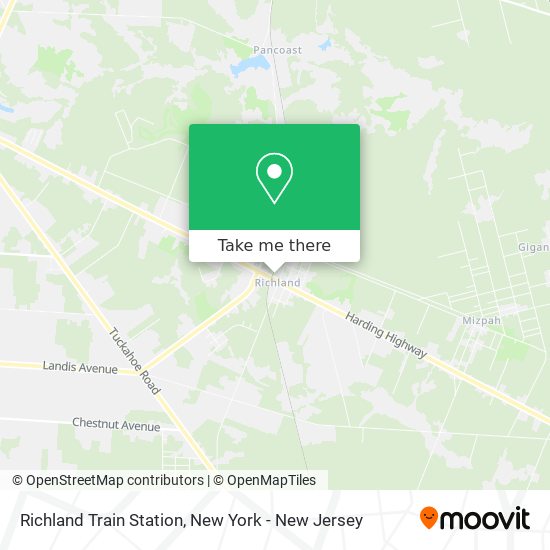 Richland Train Station map