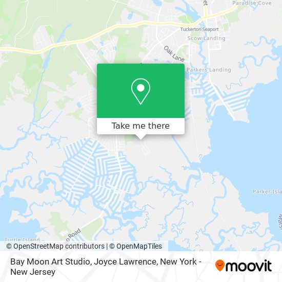 Bay Moon Art Studio, Joyce Lawrence map