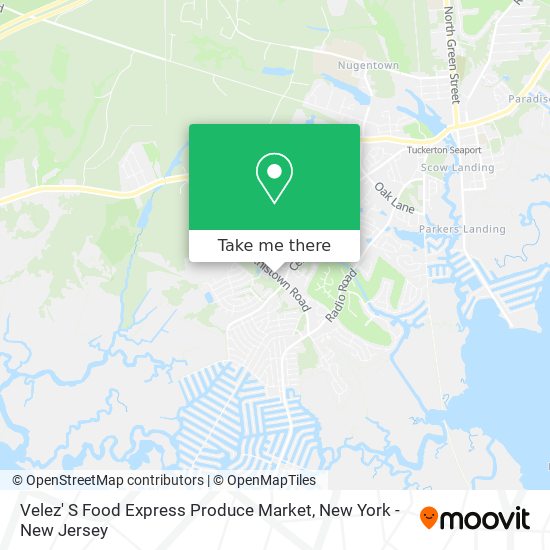 Velez' S Food Express Produce Market map