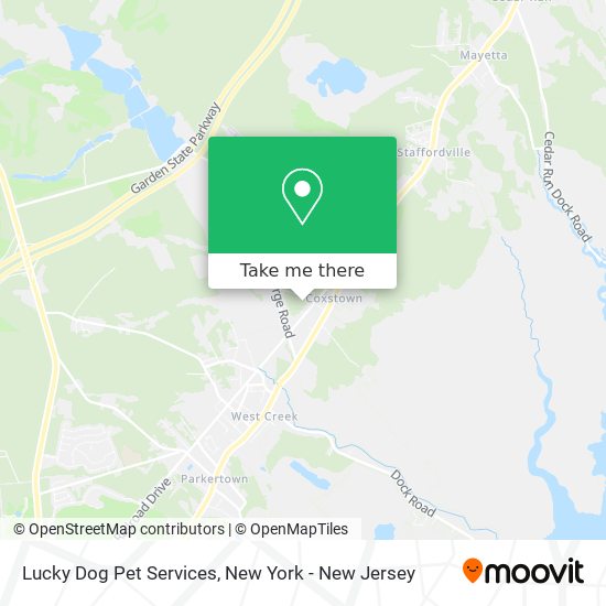 Lucky Dog Pet Services map