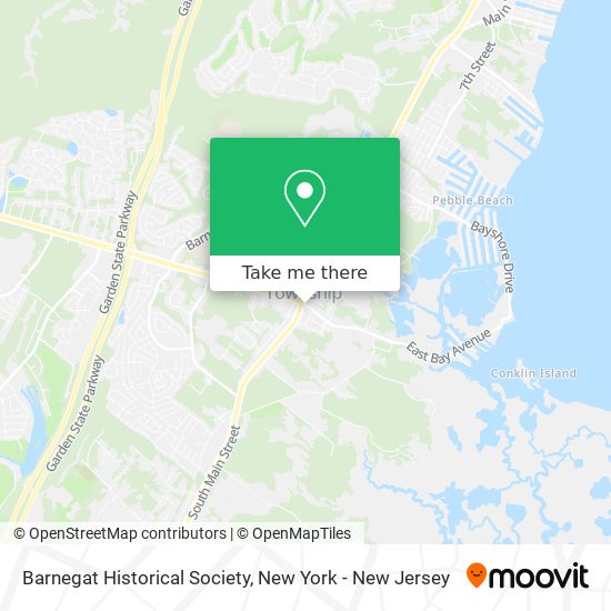 Mapa de Barnegat Historical Society