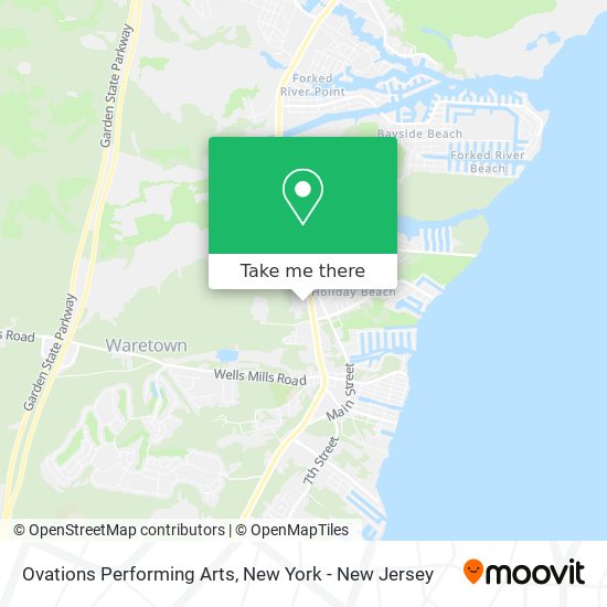 Ovations Performing Arts map