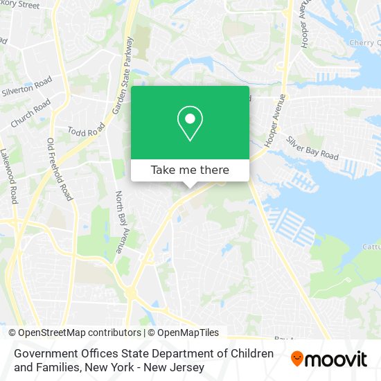 Government Offices State Department of Children and Families map