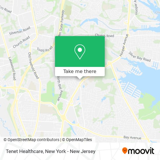 Tenet Healthcare map