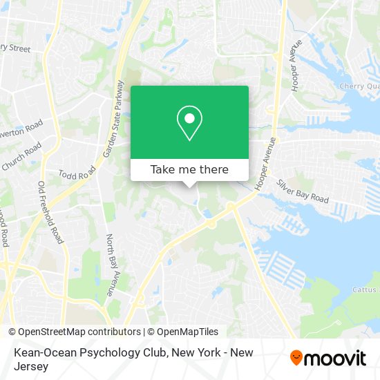 Kean-Ocean Psychology Club map
