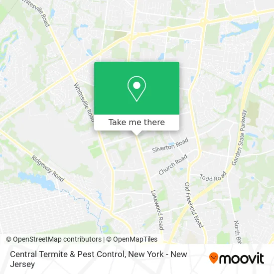 Central Termite & Pest Control map