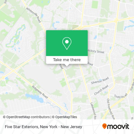 Five Star Exteriors map