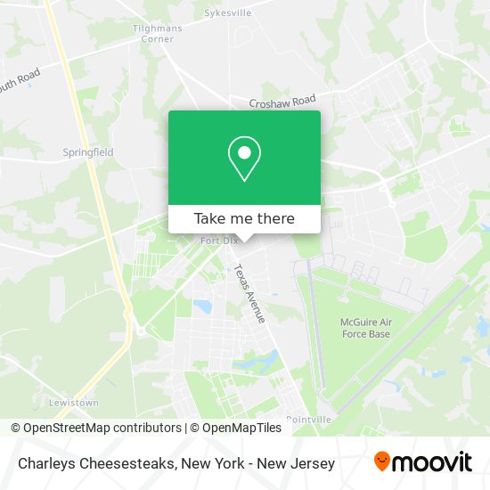 Charleys Cheesesteaks map