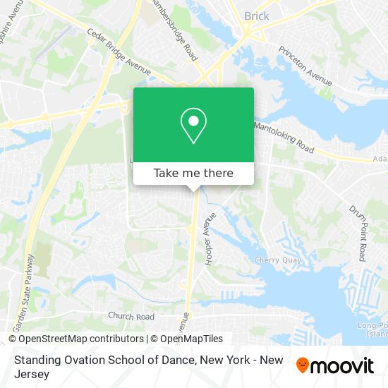 Standing Ovation School of Dance map