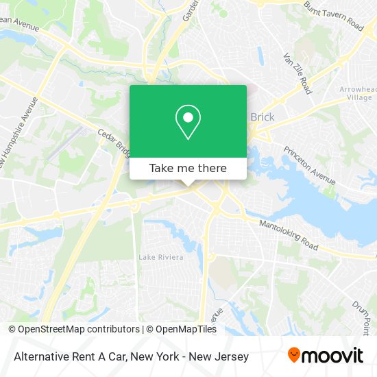 Alternative Rent A Car map