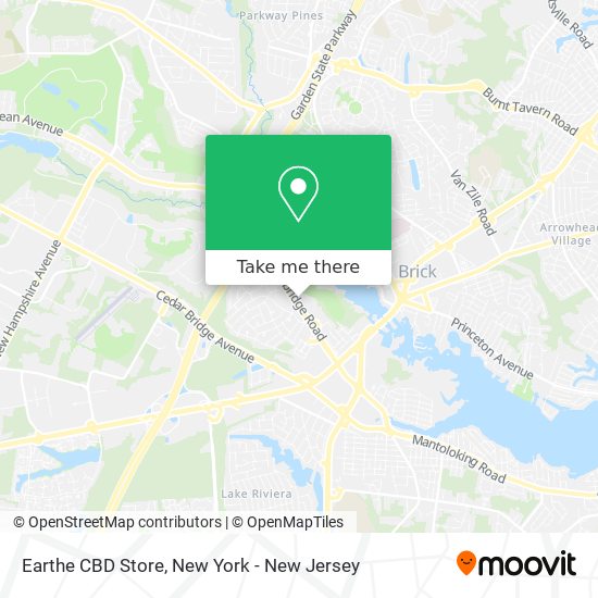 Earthe CBD Store map