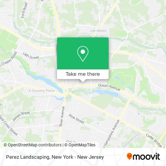 Perez Landscaping map