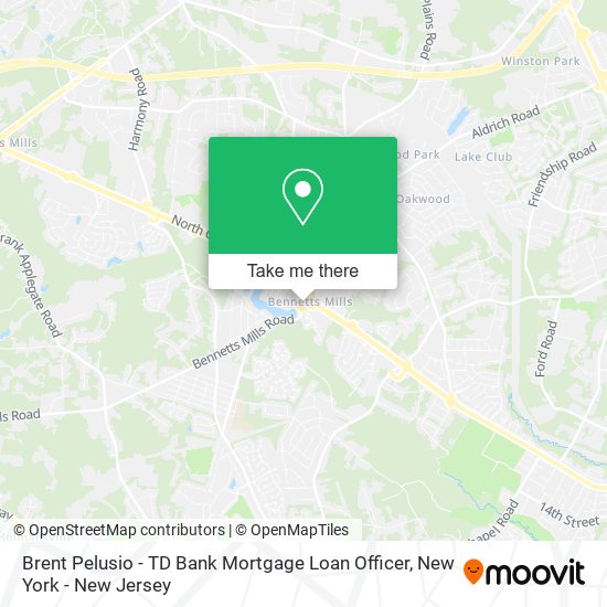 Brent Pelusio - TD Bank Mortgage Loan Officer map