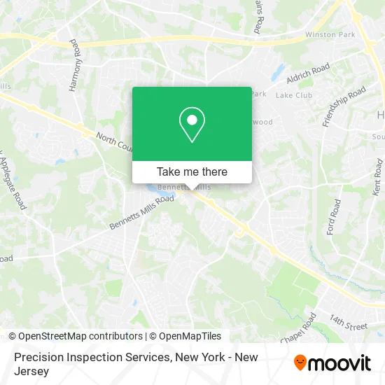 Precision Inspection Services map