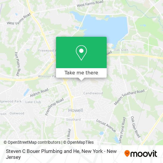 Mapa de Steven C Bouer Plumbing and He