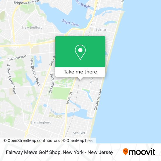 Mapa de Fairway Mews Golf Shop