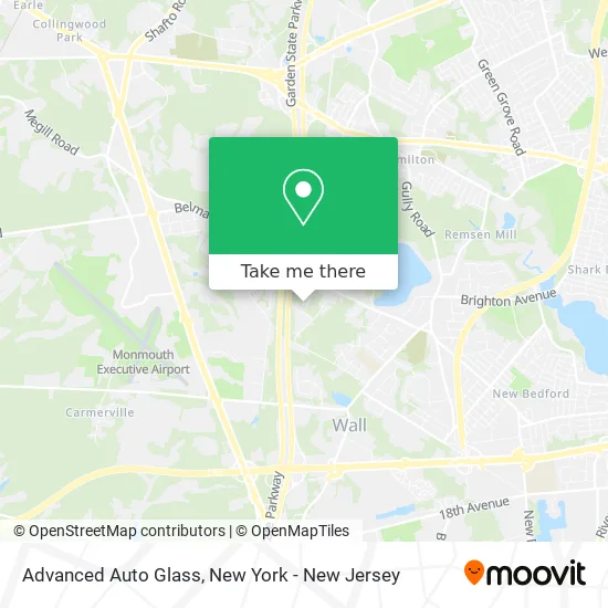 Advanced Auto Glass map