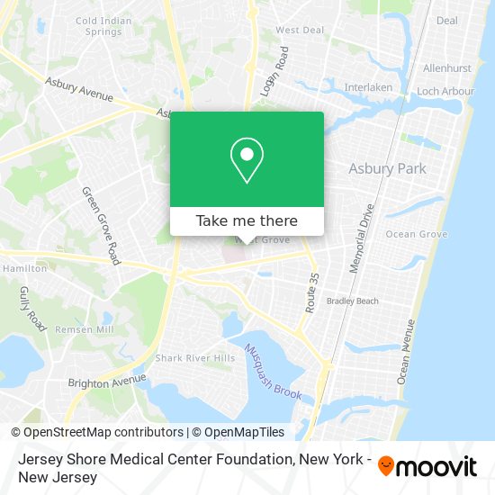 Mapa de Jersey Shore Medical Center Foundation