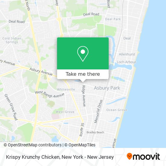 Krispy Krunchy Chicken map