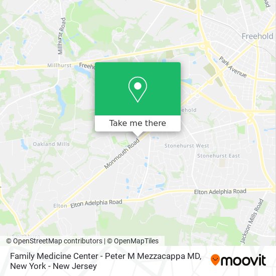 Family Medicine Center - Peter M Mezzacappa MD map