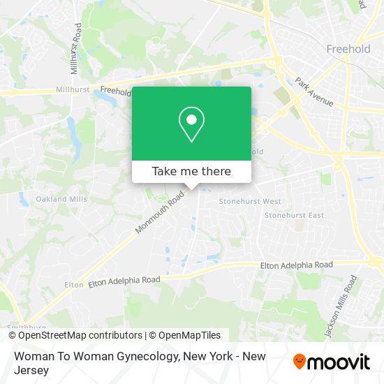 Woman To Woman Gynecology map