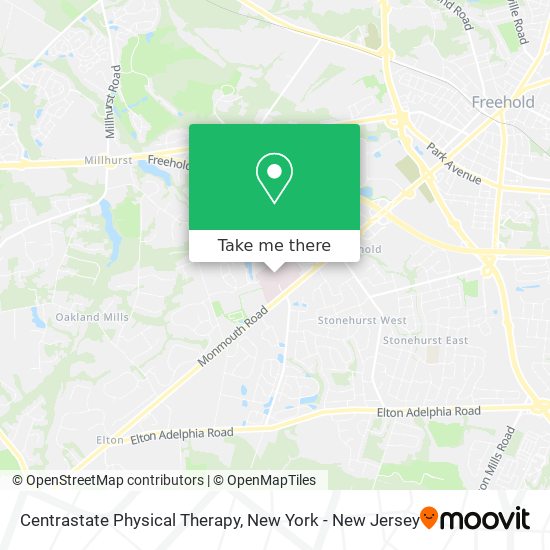 Mapa de Centrastate Physical Therapy