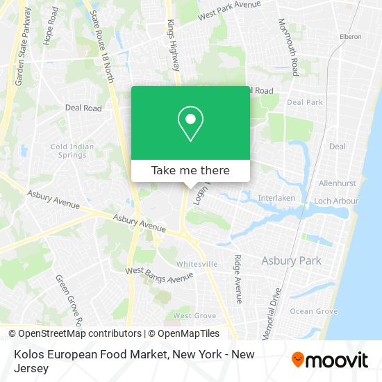 Kolos European Food Market map