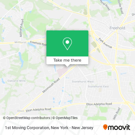 Mapa de 1st Moving Corporation