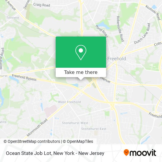 Ocean State Job Lot map