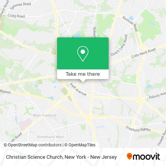 Mapa de Christian Science Church