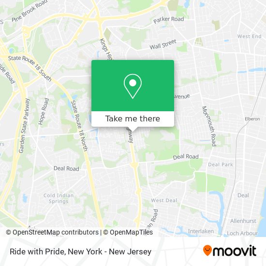 Ride with Pride map