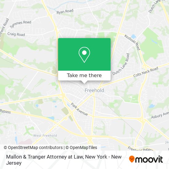 Mallon & Tranger Attorney at Law map