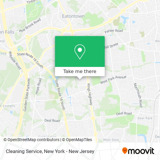 Mapa de Cleaning Service