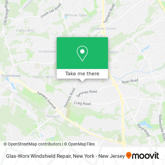 Glas-Worx Windshield Repair map