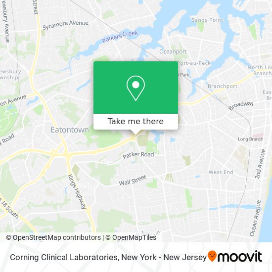 Mapa de Corning Clinical Laboratories