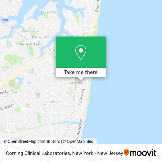 Mapa de Corning Clinical Laboratories