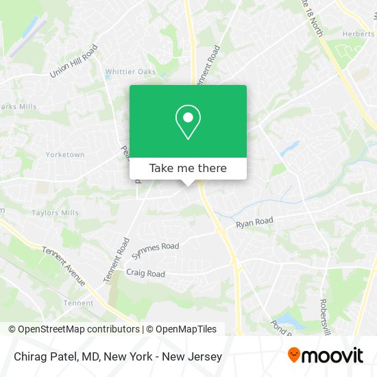 Chirag Patel, MD map
