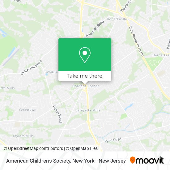 Mapa de American Children's Society