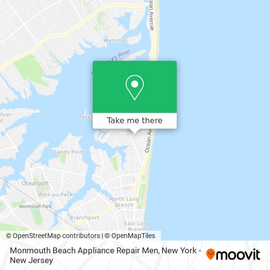 Mapa de Monmouth Beach Appliance Repair Men