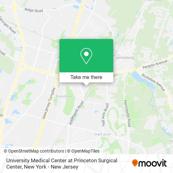 University Medical Center at Princeton Surgical Center map