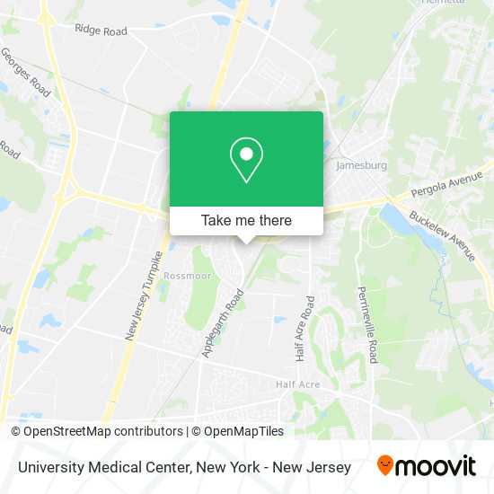 Mapa de University Medical Center