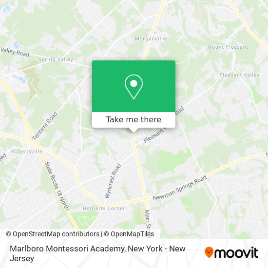 Mapa de Marlboro Montessori Academy