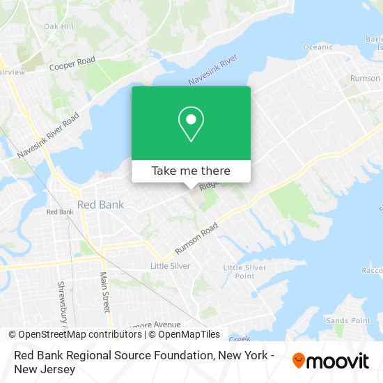 Mapa de Red Bank Regional Source Foundation