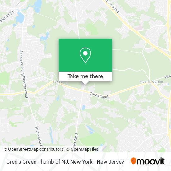 Greg's Green Thumb of NJ map