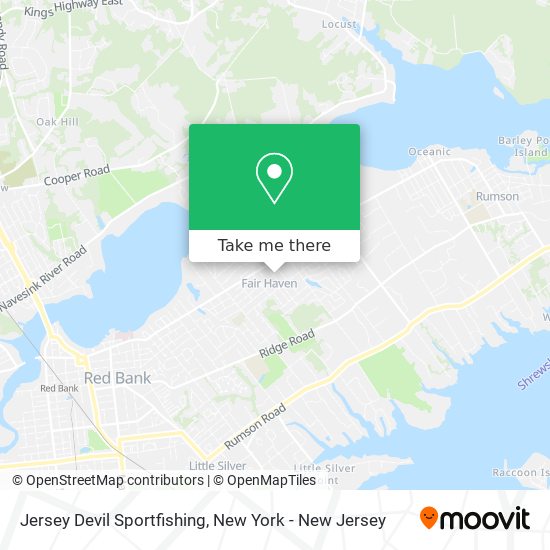 Mapa de Jersey Devil Sportfishing