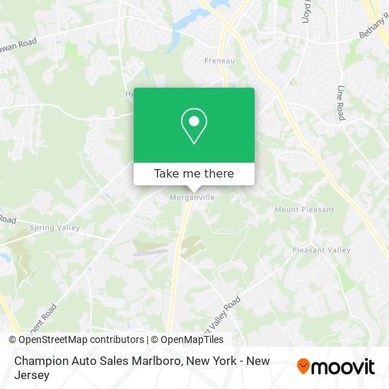 Champion Auto Sales Marlboro map